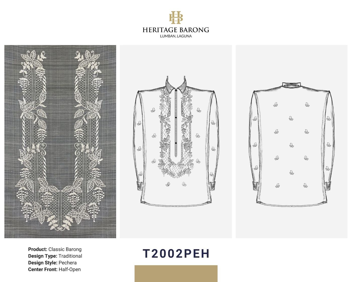 Barong Pattern Vector Barong Tagalog Design Classifications – Heritage Barong